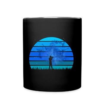 Fotograf mit einer Leidenschaft für die Natur des Sternenhimmels - Tasse einfarbig - Schwarz - Vorne