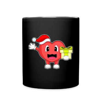 Forfait Noël Coeur - Mug uni - noir - Devant