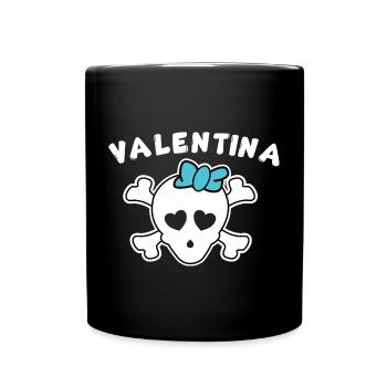 Design Pirate Valentina pour Filles et Femmes - Mug uni - noir - Devant