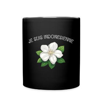 Je suis Indonésienne - Mug uni - noir - Devant