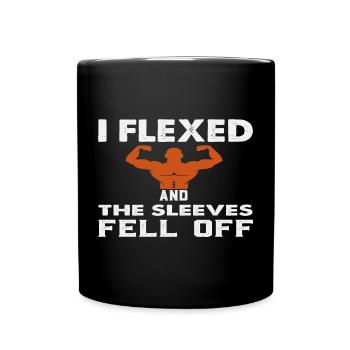 Muscular Armor by Flexing Humor - Full Colour Mug - black - Front
