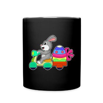 Bunny Easter Delivery Service - Full Colour Mug - black - Front