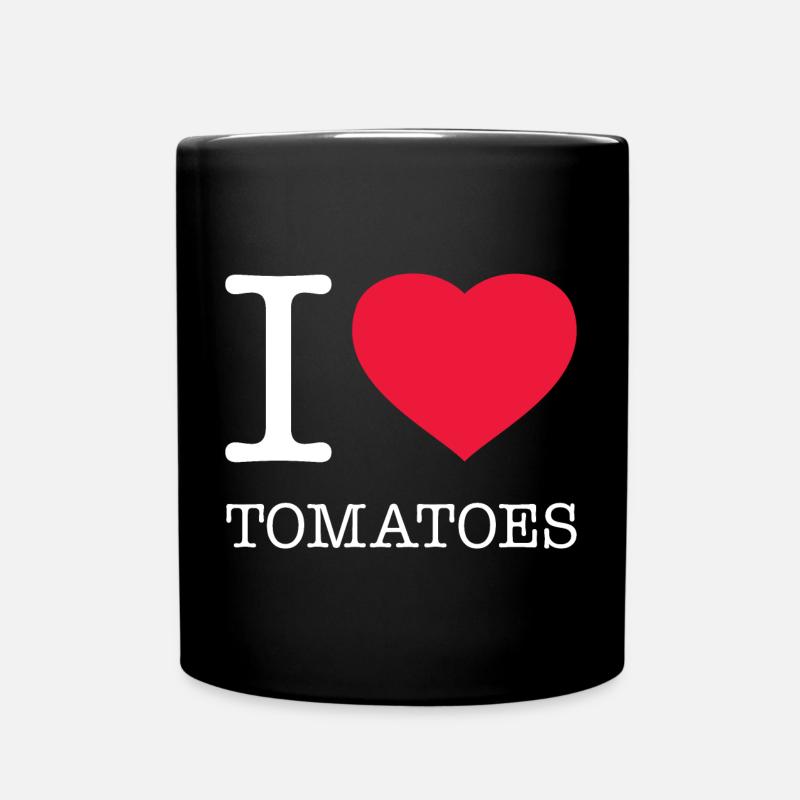 J’AIME LES TOMATES Tomaten - Mug uni - noir