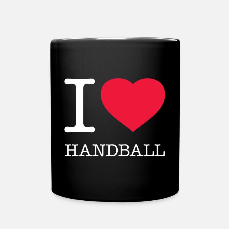 I LOVE HANDBALL - Tasse einfarbig - Schwarz