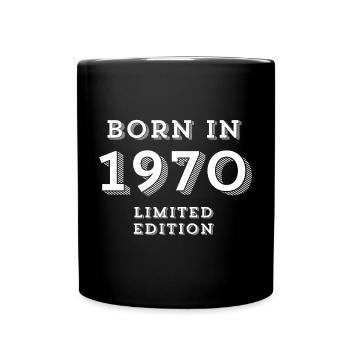 1970, année de naissance, vintage - Mug uni - noir - Devant