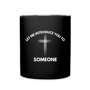 Christian Priest Jesus God Introduce You To Jesus - Full Colour Mug - black - Front