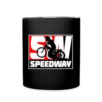 Speedway - Motorcycle Speedway - Tasse einfarbig - Schwarz - Vorne