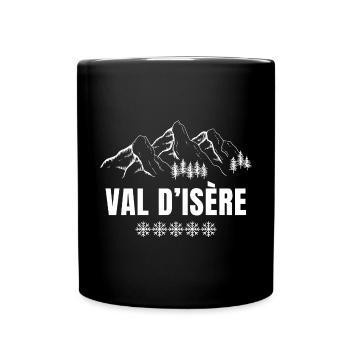 Val d'Isère, ski resort, ski area - Full Colour Mug - black - Front
