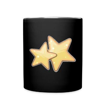 Conception de motif étoilé lumineux pour vêtements - Mug uni - noir - Devant
