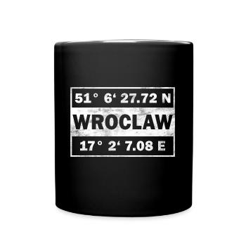 Wroclaw coordonne la Pologne Wroclaw - Mug uni - noir - Devant