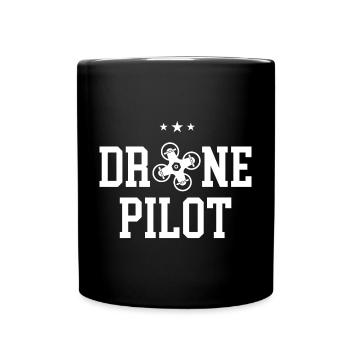 Pilote de drone - Mug uni - noir - Devant