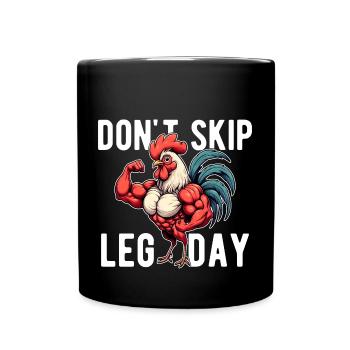 Ne Pas Skip Leg Day Palestra GYM Spiritosa Drôle - Mug uni - noir - Devant