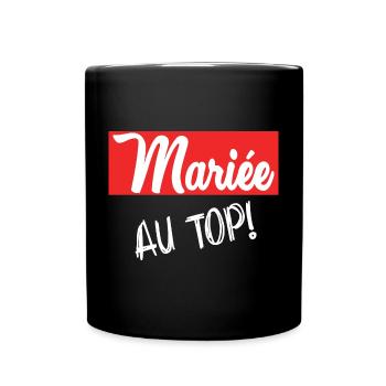 ICH HABE GERADE GEHEIRATET. Junggesellinnenabschied. VALENTINSTAG. PAAR - Tasse einfarbig - Schwarz - Vorne