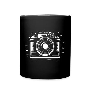 Croquis de l’appareil photo - Mug uni - noir - Devant