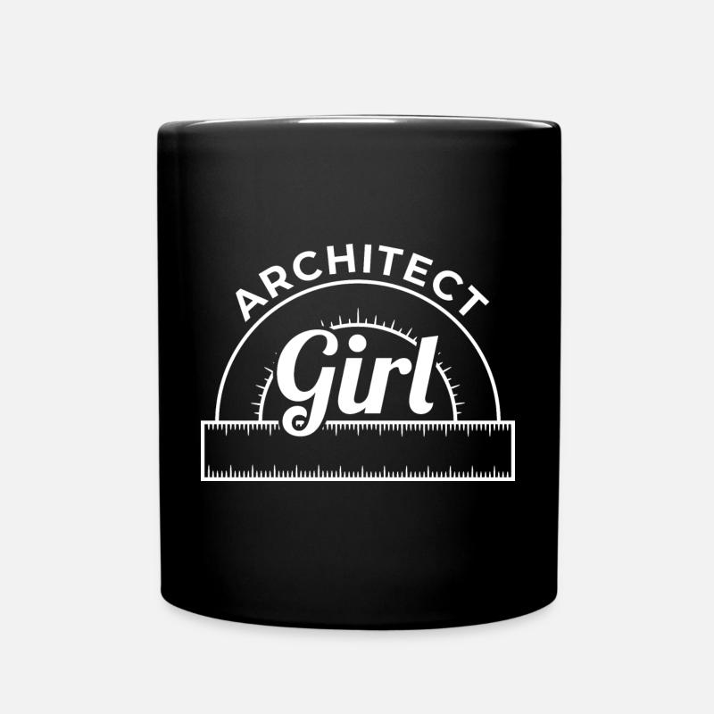 Architektin - Tasse einfarbig - Schwarz
