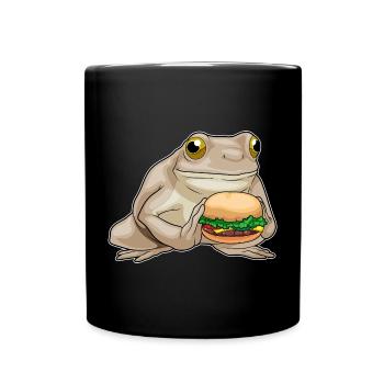 Frog Cheeseburger - Full Colour Mug - black - Front
