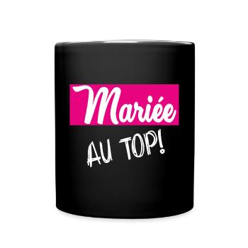 HOCHZEIT - Tasse einfarbig - Schwarz - Vorne