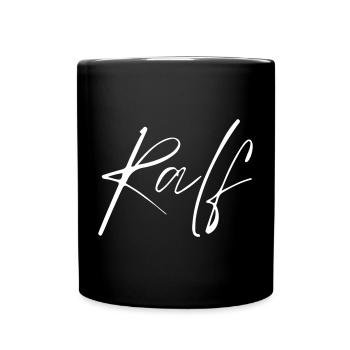 Ralf Name T-Shirt Geschenk Für Männer - Tasse einfarbig - Schwarz - Vorne