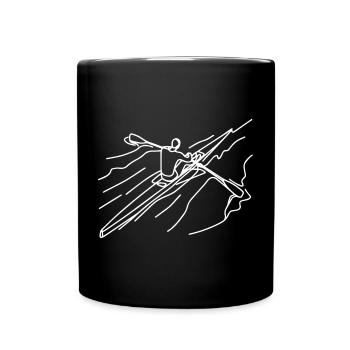 Ruderer - Tasse einfarbig - Schwarz - Vorne