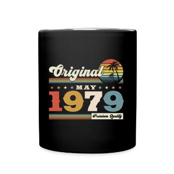 Original 1979 Jahrgang 1979 45. Geburtstag 1979 - Tasse einfarbig - Schwarz - Vorne
