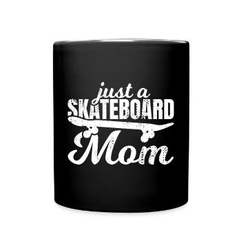 Juste un fou de skateboard - Mug uni - noir - Devant