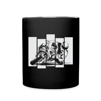 Motorcycle Racing Moto Race Track Symbol Race Bike - Full Colour Mug - black - Front
