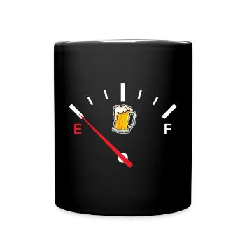 Fun Fuel for Beer Beer Funny Design - Full Colour Mug - black - Front