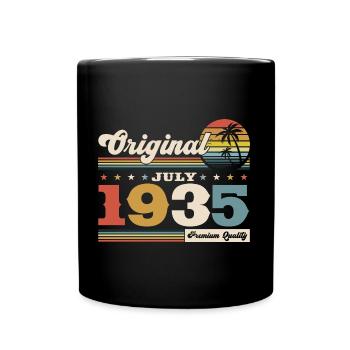 89th Birthday Original July 1935 Born 1935 - Full Colour Mug - black - Front