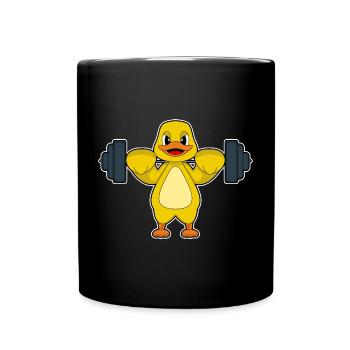 Culturiste Canard Bodybuilder Barbell Bodybuilding - Mug uni - noir - Devant