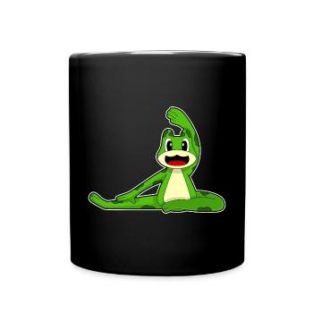 Grenouille Yoga Fitness Gymnastique - Mug uni - noir - Devant