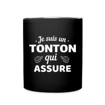 T-shirt Humor Tonton Confidence - Mug uni - noir - Devant