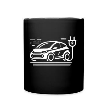 E-auto Power – Mobilité durable - Mug uni - noir - Devant