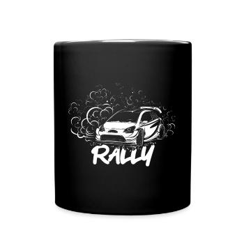 Rally Drift Offroad Auto 4x4 Symbol Illustration - Tasse einfarbig - Schwarz - Vorne