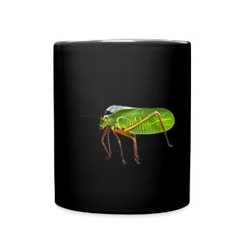 my Giant Hooded Katydid. nature pic, no graphics - Tasse einfarbig - Schwarz - Vorne