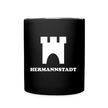 Les Saxons de Sibiu - Mug uni - noir - Devant