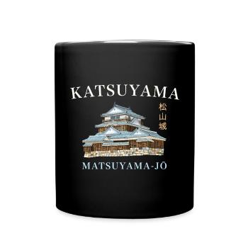 Château de Matsuyama, montagne Katsuyama, Shikoku, Japon - Mug uni - noir - Devant