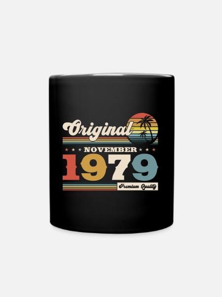 45. Geburtstag Legende November 1979 Jahrgang 79 - Tasse einfarbig - Schwarz
