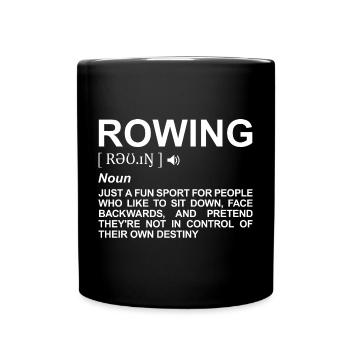 Rowing Dictionary - Full Colour Mug - black - Front
