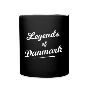 Die Fans aus Dänemark - Tasse einfarbig - Schwarz - Vorne