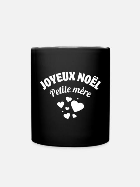 joyeux noël petite mère, Noël - Mug uni - noir