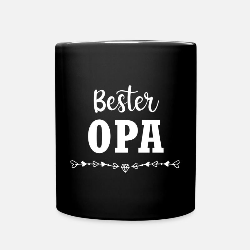 Bester Opa - Tasse einfarbig - Schwarz