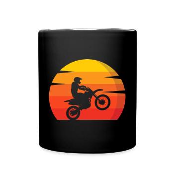 Motocross MX Supercross Enduro Dirt Bike - Mug uni - noir - Devant