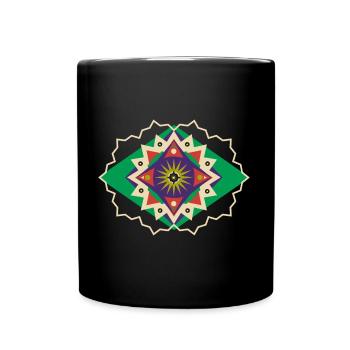 Geometric Ethnic Illustration - Mug uni - noir - Devant