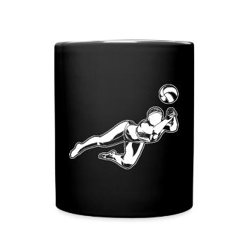 Beach-volley filles - Mug uni - noir - Devant