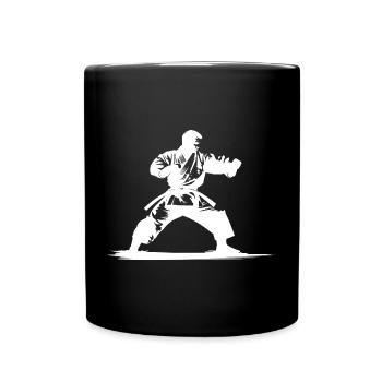 Karateka - Tasse einfarbig - Schwarz - Vorne