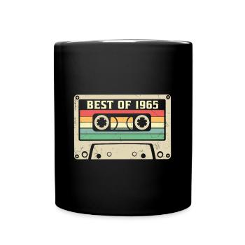 Das Beste aus 1965 Retro 60 Jahre 60. Geburtstag - Tasse einfarbig - Schwarz - Vorne