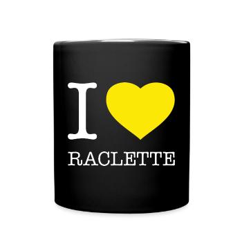 I LOVE RACLETTE - Tasse einfarbig - Schwarz - Vorne