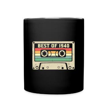 Das Beste aus 1940 Retro 85 Jahre 85. Geburtstag - Tasse einfarbig - Schwarz - Vorne