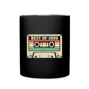 Das Beste aus 2000 Retro 25 Jahre 25. Geburtstag - Tasse einfarbig - Schwarz - Vorne