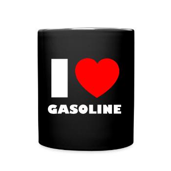 A heart for combustion engines - Full Colour Mug - black - Front